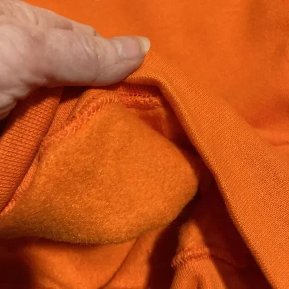 Vintage Russell Athletic Sweatshirt Men's XXL Crew Orange USA Blank Deadstock - Picture 8 of 10